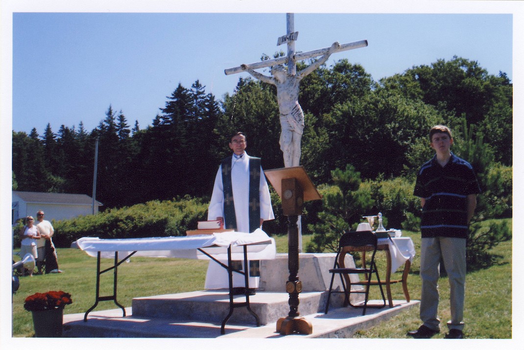 Fr. Joe Gillis, Joseph MacNeil - Cemetery Mass in upper graveyard