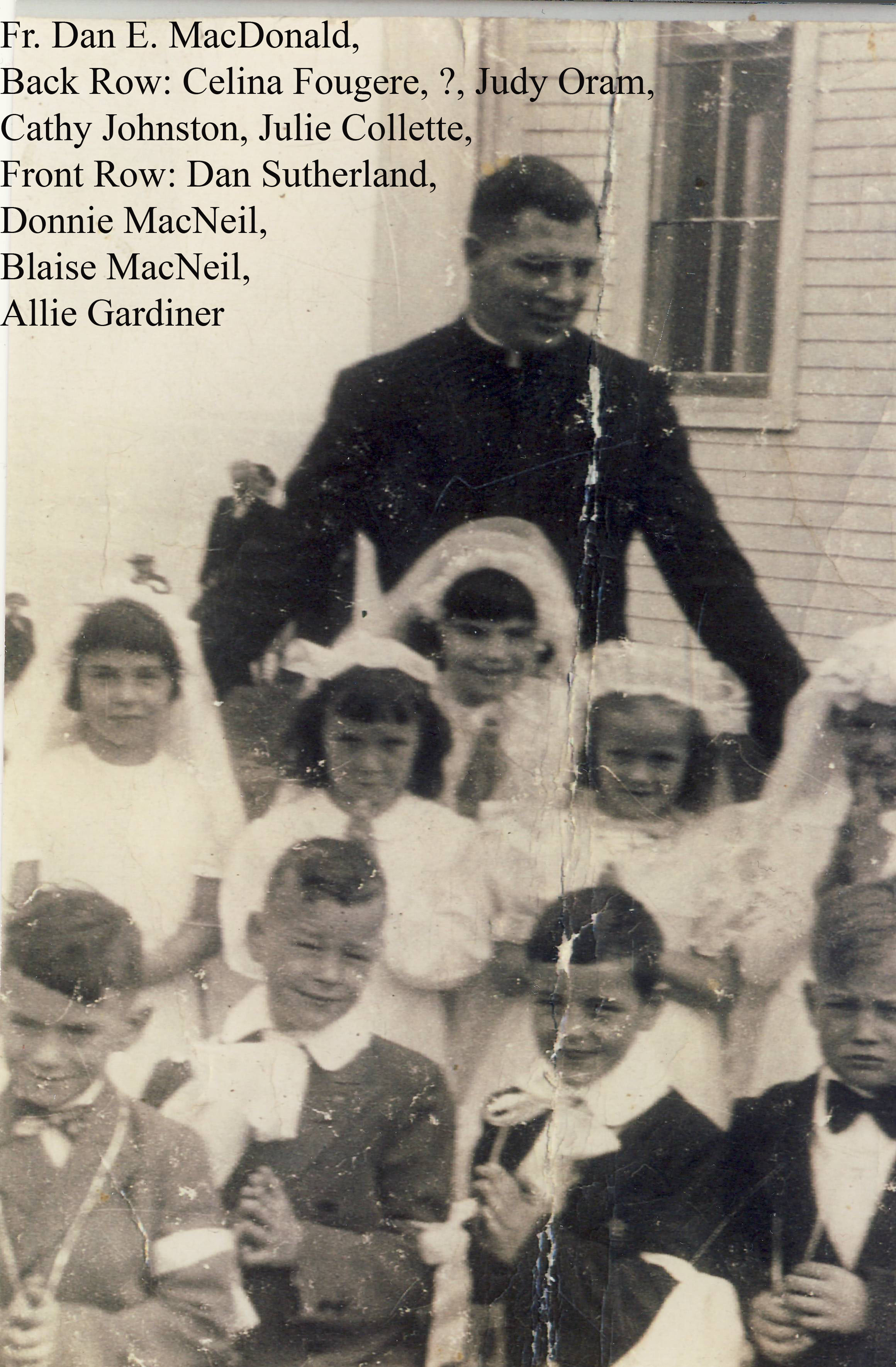 Fr. Dan E MacDonald and Communion Class