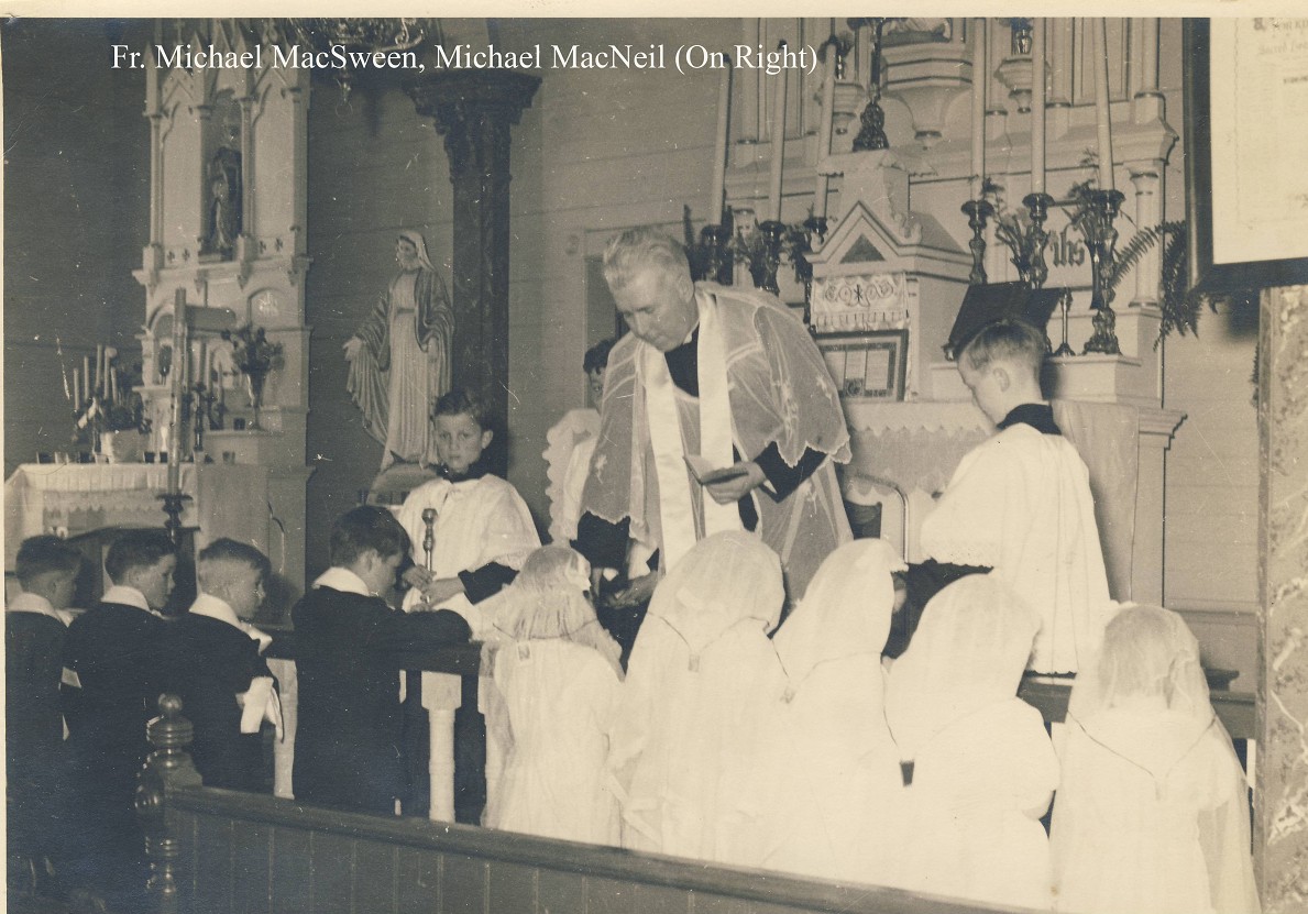 Fr. Michael MacSween, Michael MacNeil on right
