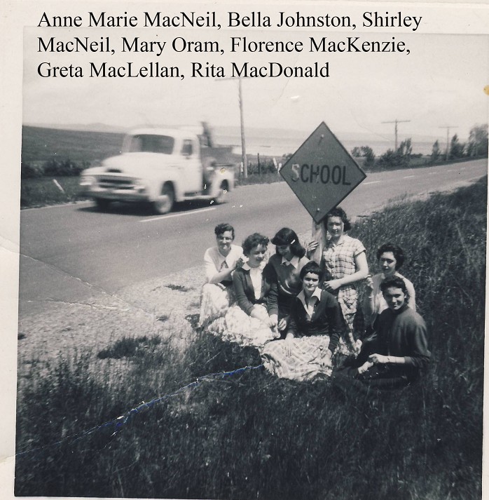 Anne Marie MacNeil, Bella Johnston, Shirley MacNeil, Mary Oram, Florence MacKenzie, Greta MacLellan, Rita MacDonald