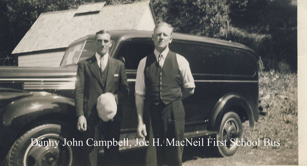 Danny John Campbell, Joe H MacNeil, first school bus