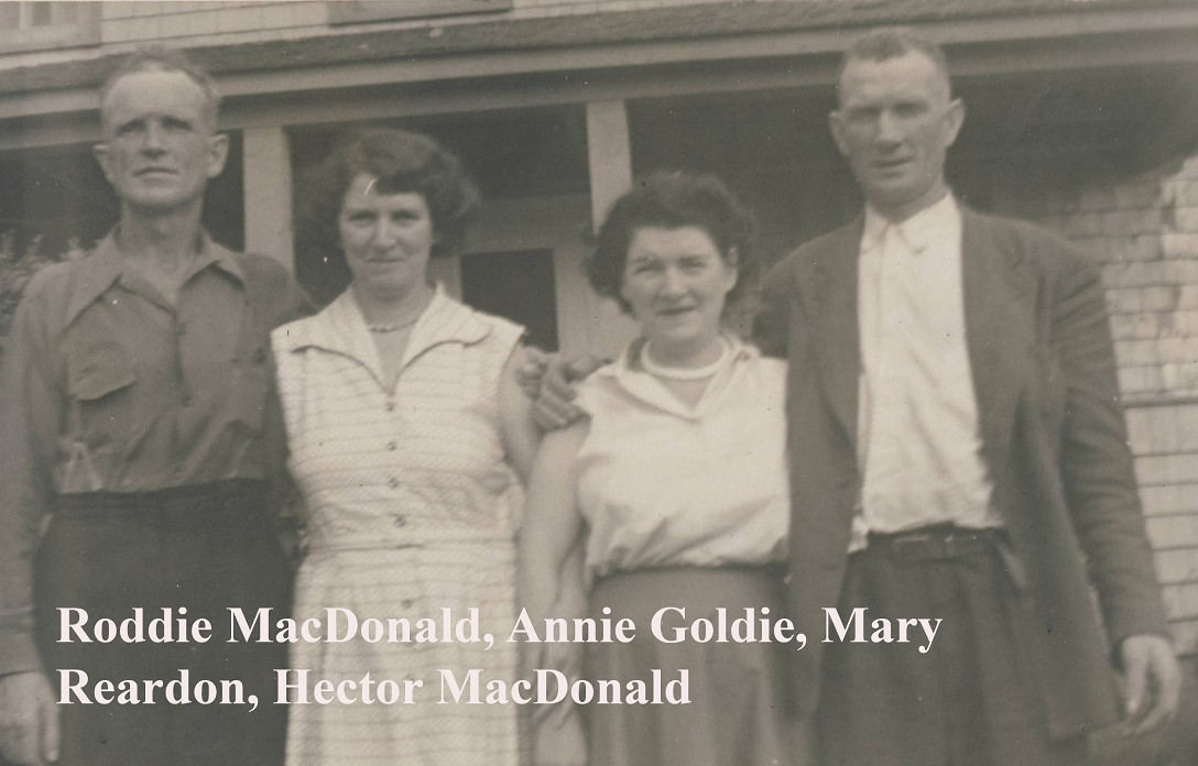 Roddie MacDonald, Annie Goldie, Mary Readon, Hector MacDonald