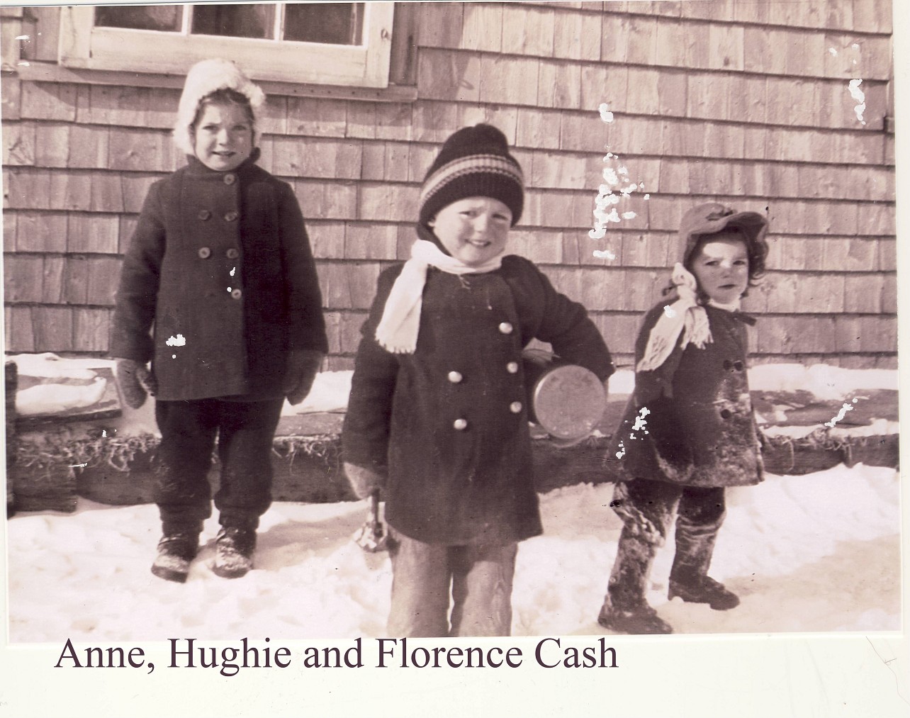 Anne, Hughie and Florence Cash