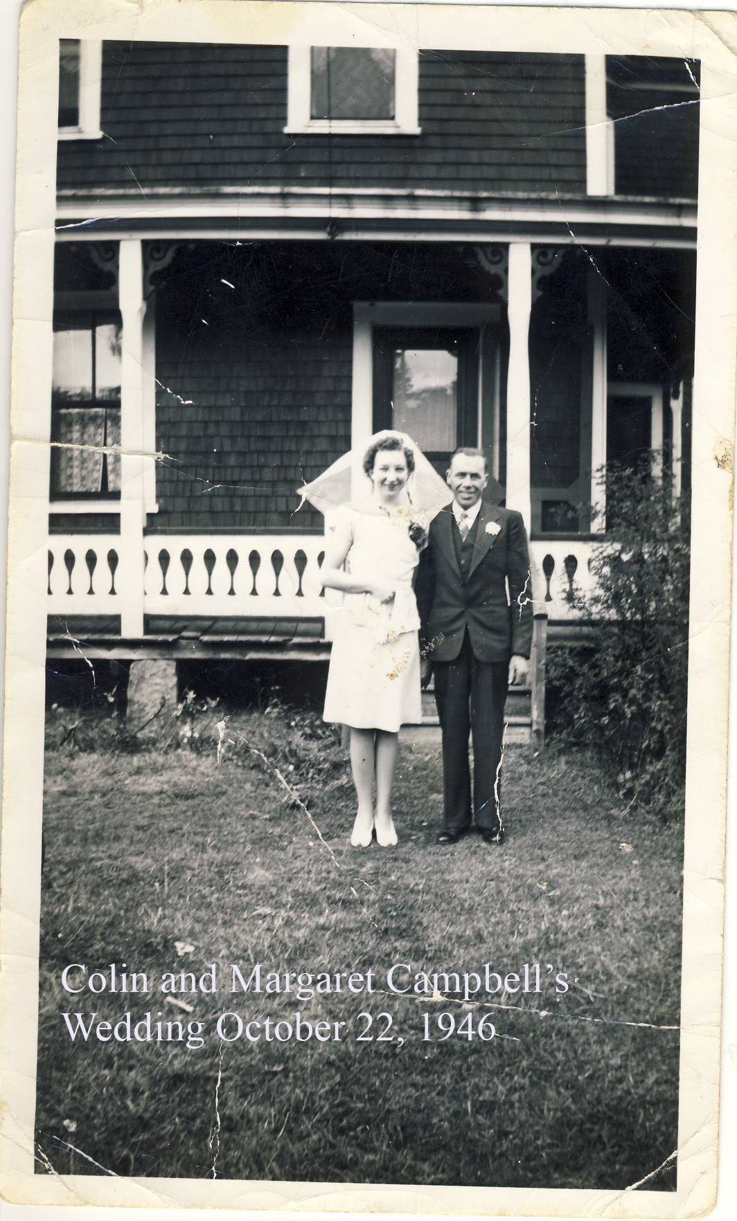 Colin and Margaret (MacLellan) Campbell Wedding 1946